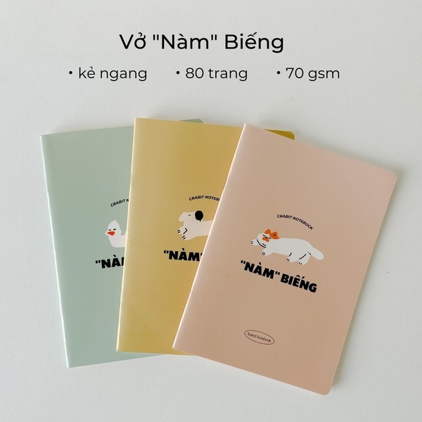 Vở kẻ ngang 80 trang "Nàm" Biếng