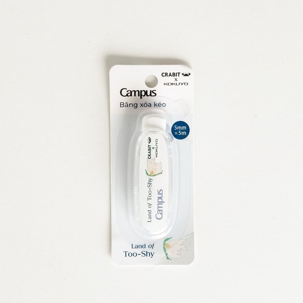 Bút xoá kéo băng xoá giấy nhỏ gọn Crabit x Kokuyo Campus Land of Too-Shy