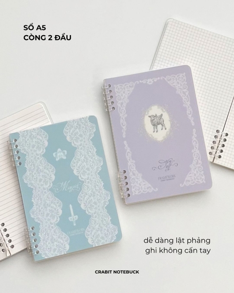 Sổ còng 2 đầu A5 120 trang 100gsm Ren Framework