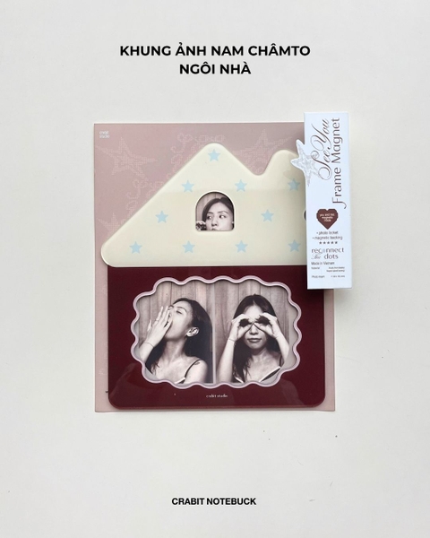 Khung ảnh nam châm to Chấm bi