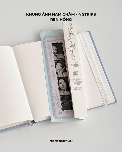 Khung ảnh nam châm Ren Framework - Photo strip 4 ảnh