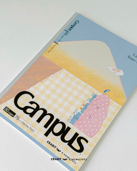 Vở kẻ ngang chấm 80 trang B5 giấy Nhật Crabit x Kokuyo Land of Too-Shy 2 -  Netizen Picnic