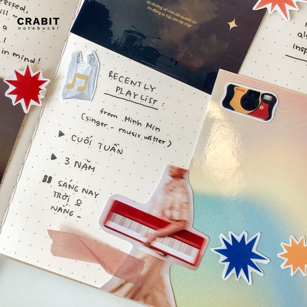 Sổ dot khổ vuông 130gsm Êmru Collection - Sunset