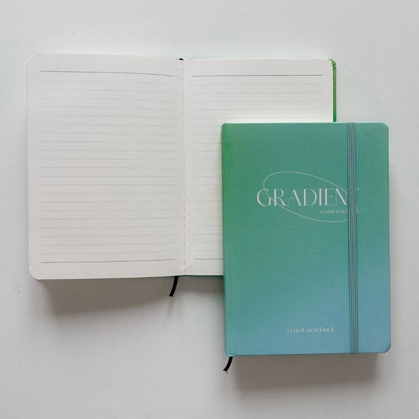 Sổ tay kẻ ngang 130gsm Gradient Xanh lá