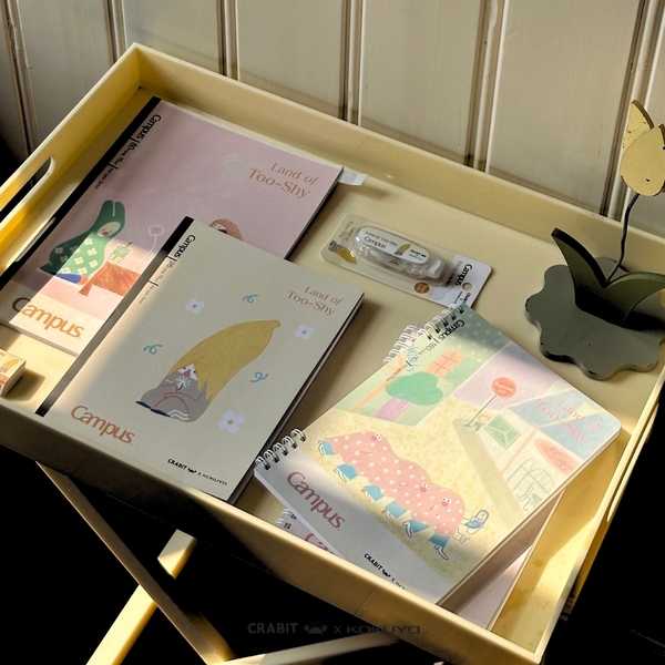 Sổ lò xo A5 kẻ ngang 160 trang Netizen - Crabit x Kokuyo - Land of Too-Shy