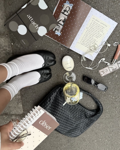 Móc khoá photo frame & gương Polka Dot Chấm bi Locket Frame Mirror