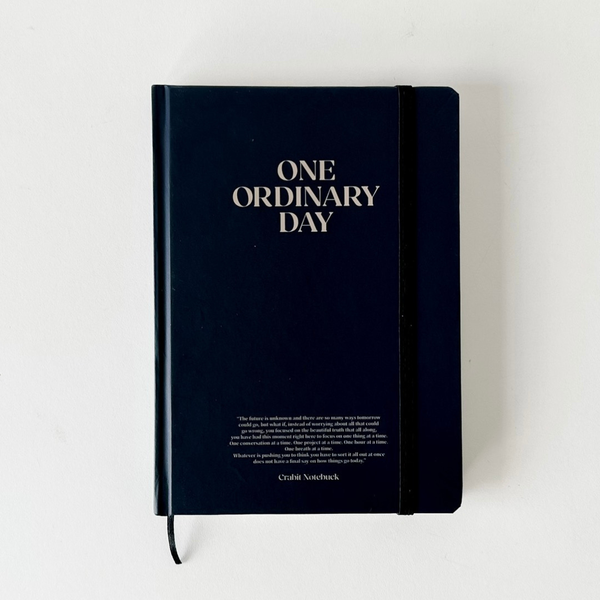 Sổ lịch 2024 planner lập kế hoạch 12 tháng Crabit One Ordinary Day - Dark Blue [Tặng kèm Sticker Calendar]