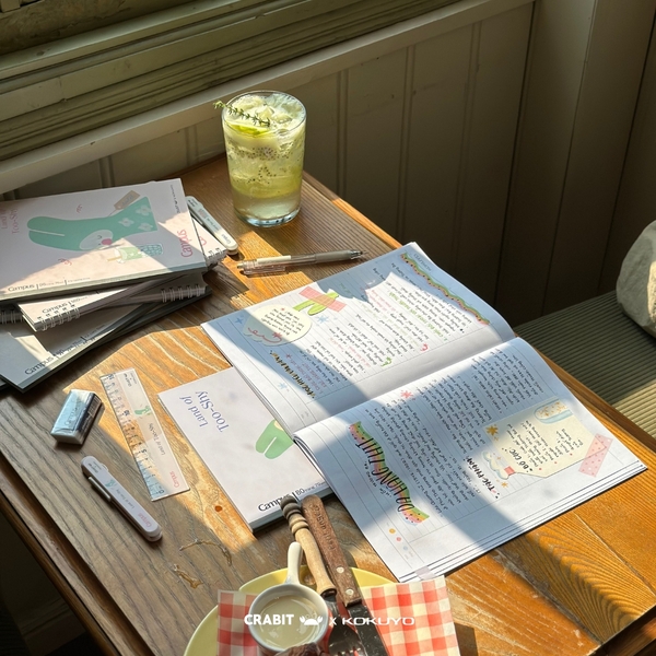 Vở B5 kẻ ngang 80 trang Thỏ - Crabit x Kokuyo - Land of Too-Shy