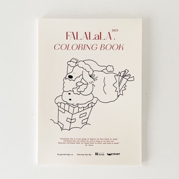 Sổ tô màu bút marker Falalala chủ đề lễ hội, giáng sinh