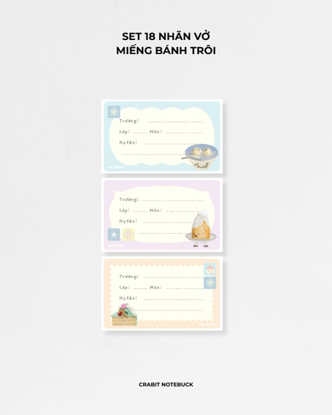 Tập 18 nhãn vở Miếng