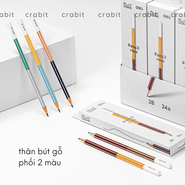 Bút chì thân gỗ lục giác Deli Nusign