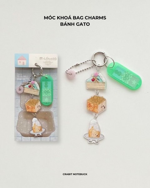 Móc khoá acrylic bag charm tag Miếng
