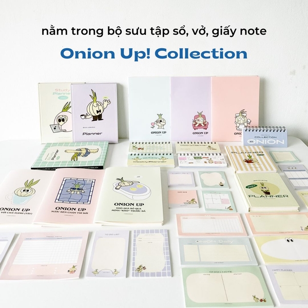 Sổ lịch tuần lò xo mini - Onion Hành nhảy dây