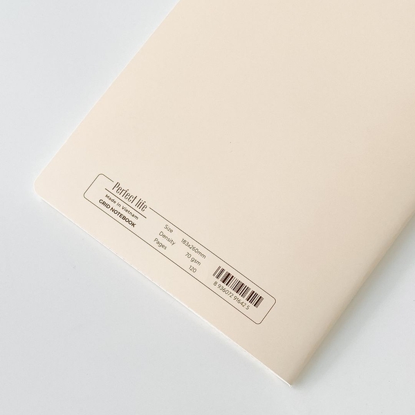 Vở grid 120 trang - Perfect Life Bánh mỳ trắng