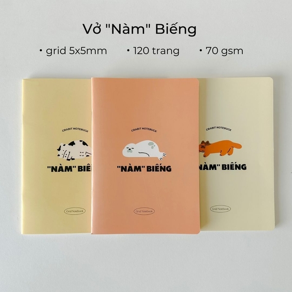 Vở grid 120 trang "Nàm" Biếng