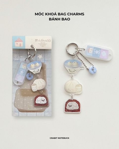 Móc khoá acrylic bag charm tag Miếng