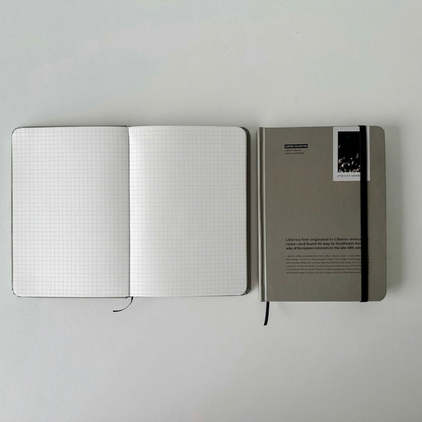 Sổ tay A5 grid 130gsm Crabit Coffee Beans - Liberica