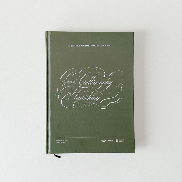 Sách luyện viết Flourish Calligraphy Crabit dành cho người mới bắt đầu