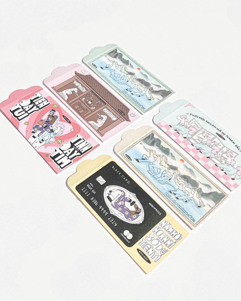 Lì xì Tết Bính Ngọ 2026 - Set 6 Lì xì Ngang