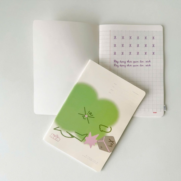 Vở 4 ô ly 52 trang 100gsm Hên - Hên xui