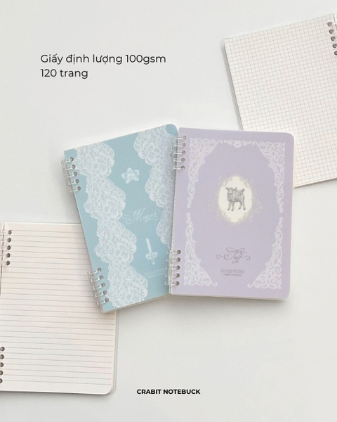 Sổ còng 2 đầu A5 120 trang 100gsm Ren Framework