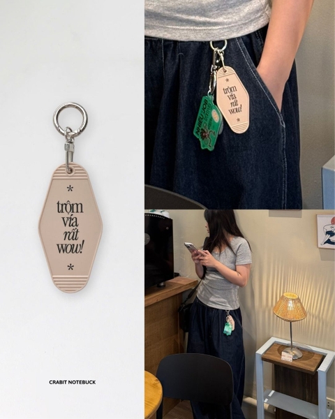 Móc khoá Trộm vía Hotel Keychain