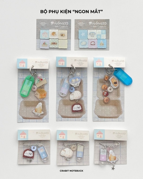 Móc khoá acrylic bag charm tag Miếng