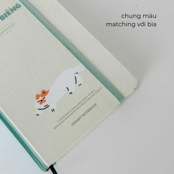 Sổ kẻ ngang 120 trang 100gsm - "Nàm" Biếng Mèo trắng