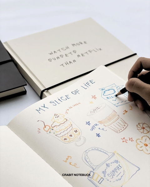 Sổ vẽ Sketchbook 190gsm Vuông A Few Notes - A Portrait Of You