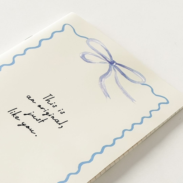 Vở kẻ ngang 120 trang Ribbon Collection - Nơ Xanh To