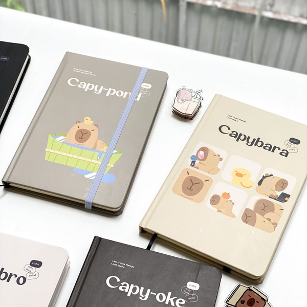 Sổ kẻ ngang bỏ túi Crabit Capybara Life Collection - Capy-pond