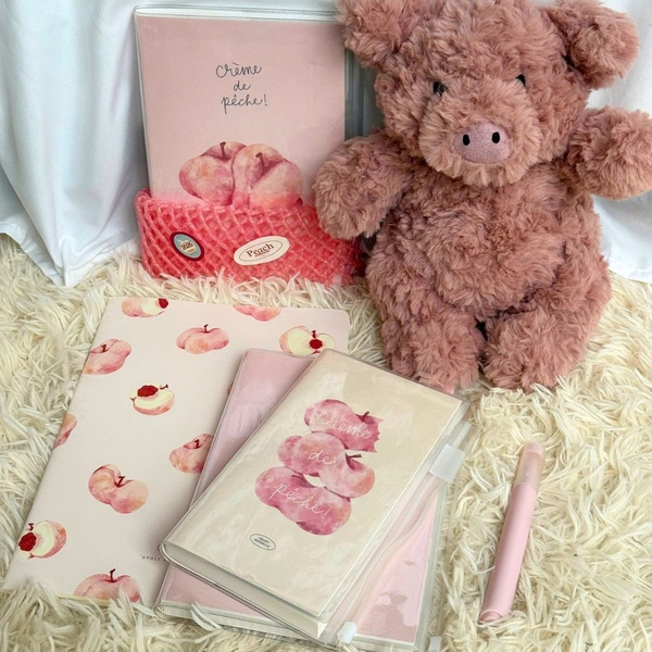 Vở kẻ ngang 80 trang - Peach Pocket - Đào hồng