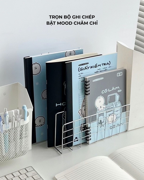 Tập giấy kiểm tra đóng quyển 15 tờ đôi 60 trang 70gsm Chăm chỉ - Xanh