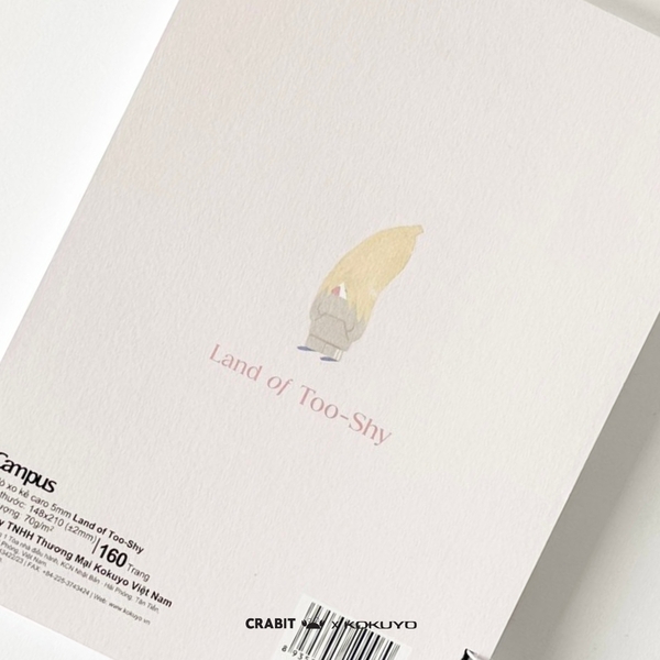 Sổ lò xo A5 grid 160 trang Bananeet - Crabit x Kokuyo - Land of Too-Shy