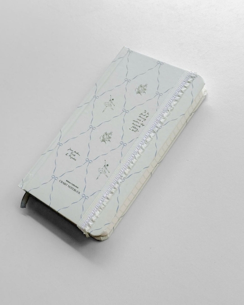 Sổ tay scrapbook handy kẻ ngang 130gsm The Reverie Diary - Ballet Trắng