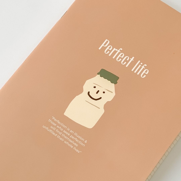 Vở grid 120 trang - Perfect Life Sữa chua cam