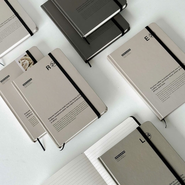 Sổ tay A5 grid 130gsm Crabit Coffee Beans - Liberica