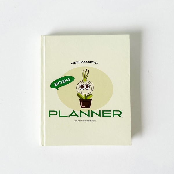 Sổ lịch Planner 2024 12 tháng - Onion Hành trơn