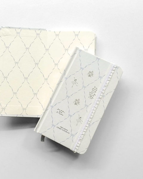 Sổ tay scrapbook handy kẻ ngang 130gsm The Reverie Diary - Ballet Trắng