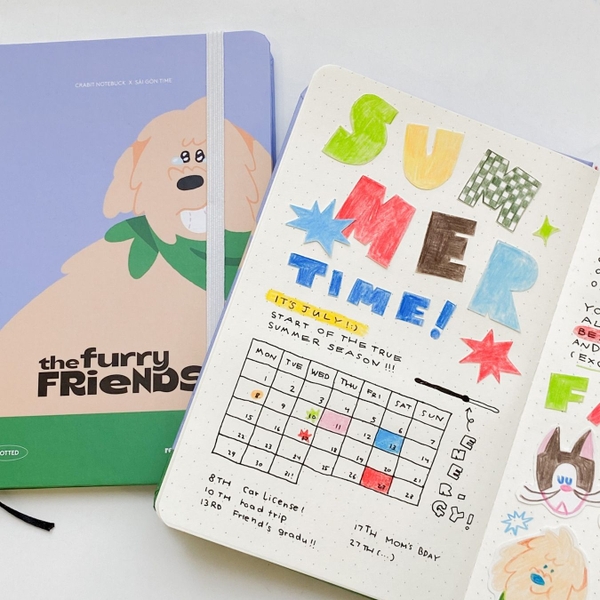 Sổ tay bỏ túi Dot The Furry Friends Crabit x SGT - Cu Lỳ