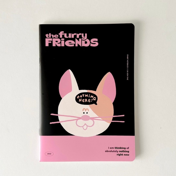 Combo 3 Vở grid caro 120 trang Crabit x SGT - The Furry Friends