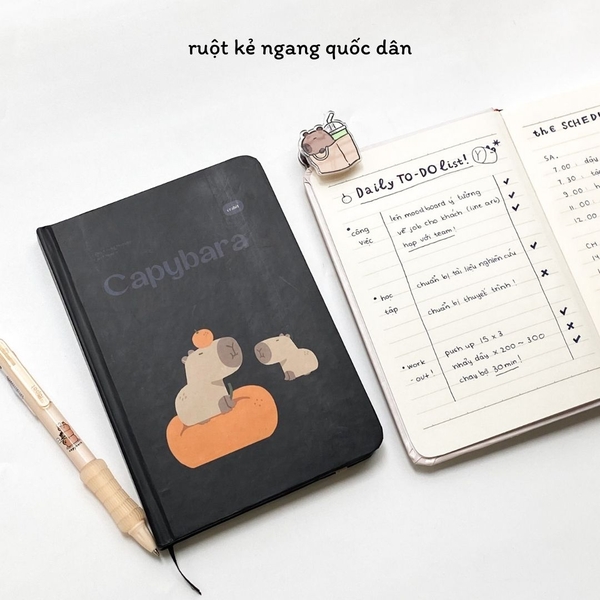 Sổ kẻ ngang bỏ túi Crabit Capybara Life Collection - Capybara Fruits