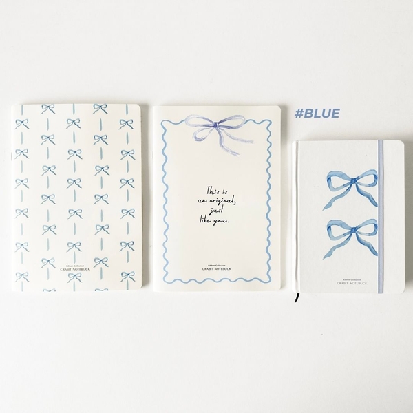 Vở kẻ ngang 120 trang Ribbon Collection - Nơ Xanh To