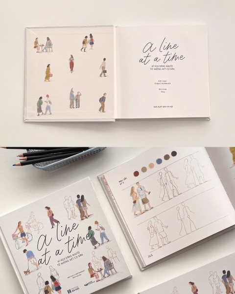 Sổ dạy vẽ A Line At A Time - Little People