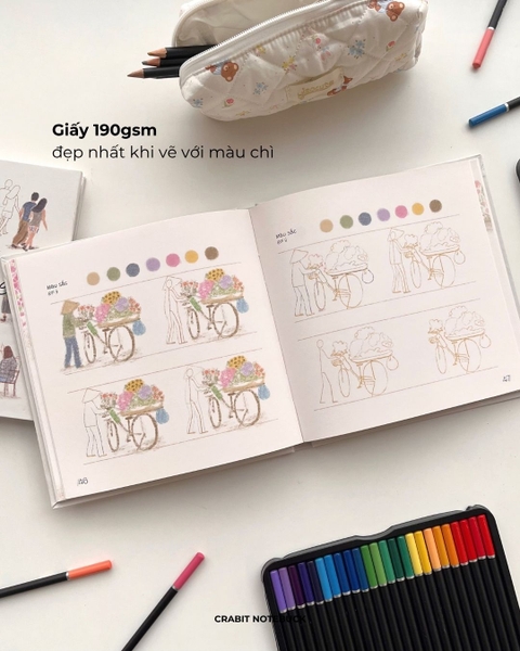 Sổ dạy vẽ A Line At A Time - Little People