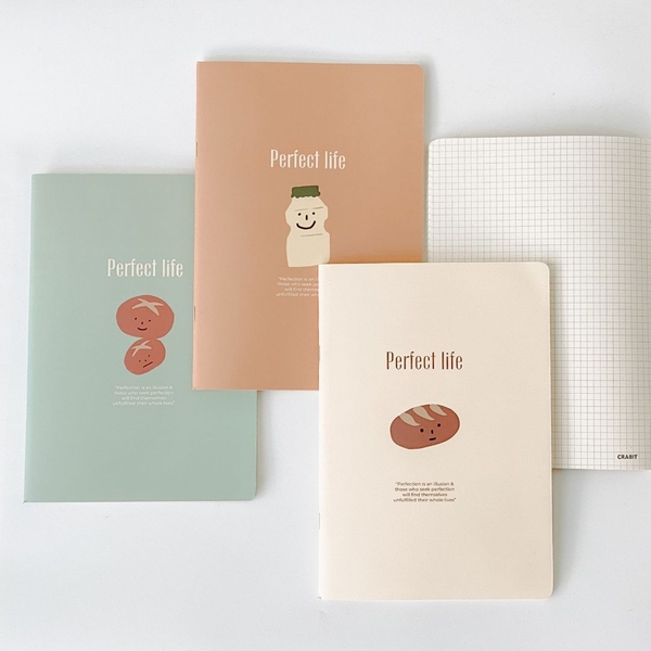 Vở grid 120 trang - Perfect Life Nấm xanh