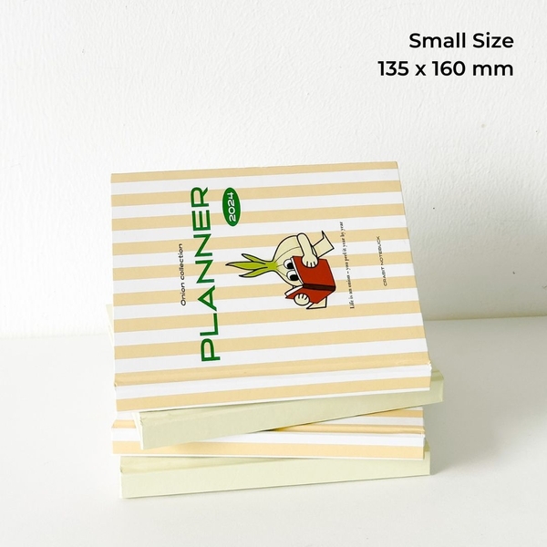 Sổ lịch Planner 2024 12 tháng - Onion Hành trơn
