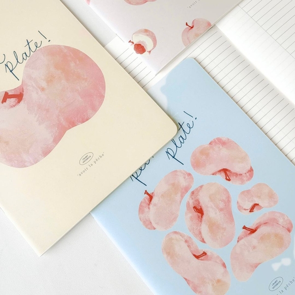 Vở kẻ ngang 80 trang - Peach Pocket - Đào xanh