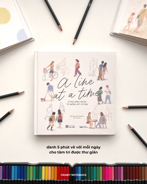 Sổ dạy vẽ A Line At A Time - Little People