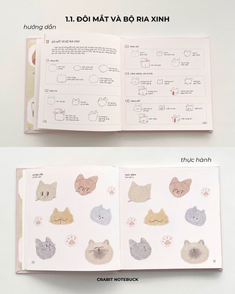 Sổ dạy vẽ A Line At A Time - Cat Lovers